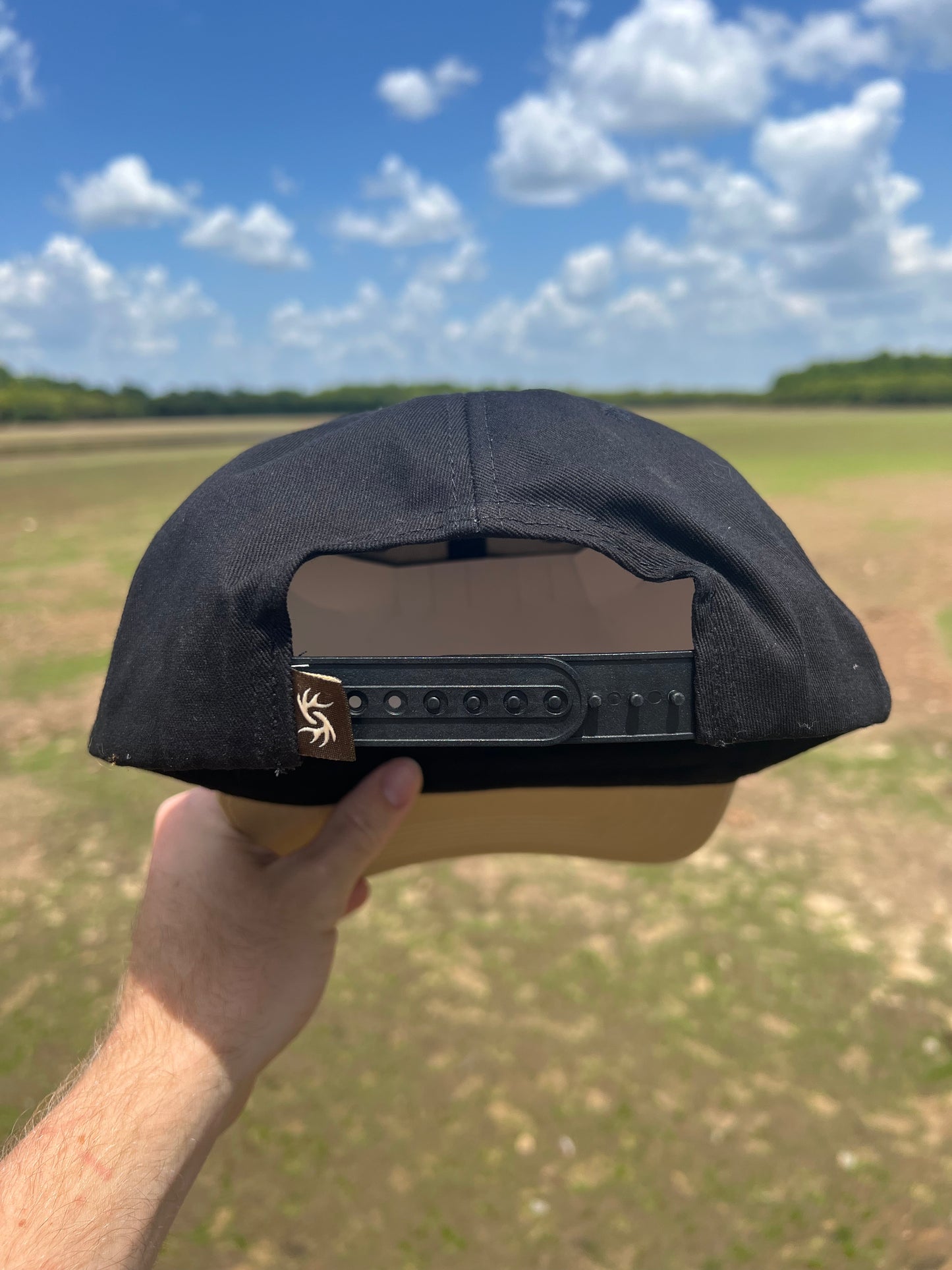 Black/Tan Crankbait Patch Hat