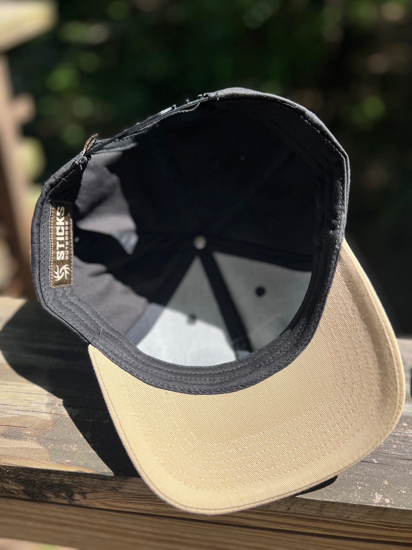 Black/Tan Crankbait Patch Hat