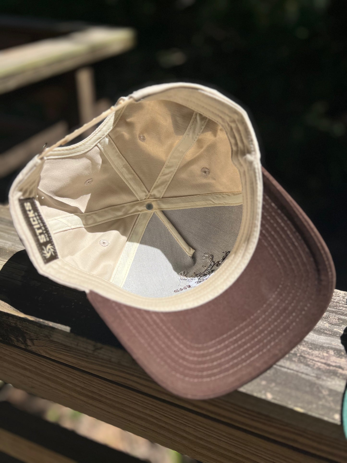 Sticks Cream/Dark Brown Deer Hat